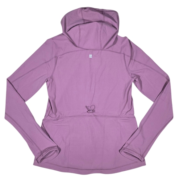 Sweaty Betty Plum Pink Super Soft Workout Zip Through Hoodie Activewear - Picture 2 of 8